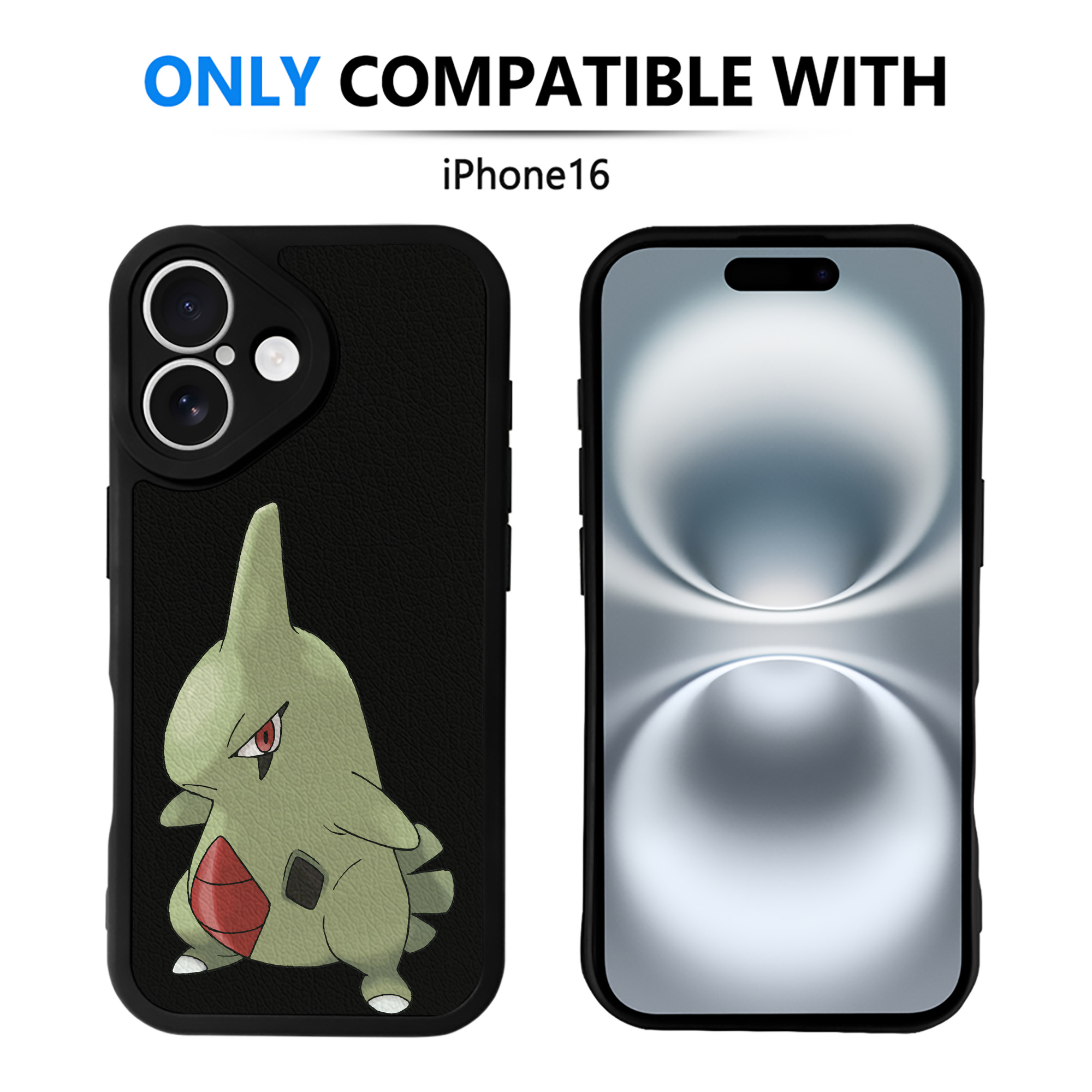 （画像用） ポケットモンスター Pokémon 【iPhone 16シリーズ対応】シリコンスマホケース（レザー調） 材質：シリコン